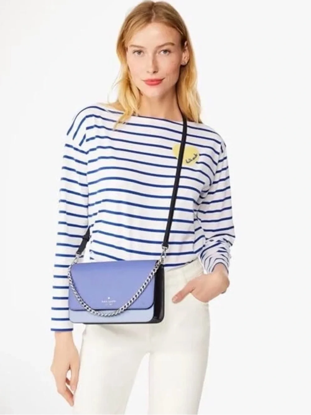 Kate Spade Madison Colorblock Convertible Crossbody in Evening Blue Iris